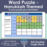 Word Puzzles - Hanukkah Themed