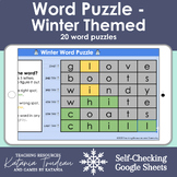 Word Puzzles - Winter Themed