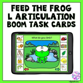 Preview of Boom Cards Articulation L sound for Distance Learning
