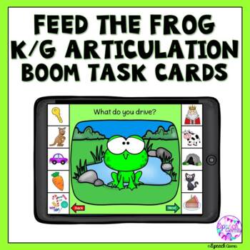 Preview of Boom Cards Articulation K and G for Distance Learning