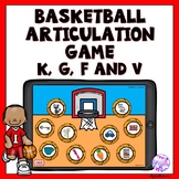Boom Cards Basketball Articulation Game for K, G, F and V
