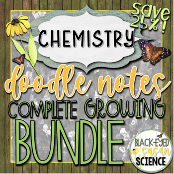 Preview of Chemistry Doodle Notes Growing Bundle with PowerPoints!!!