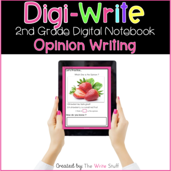 Preview of Opinion Writing 2nd Grade DIGITAL Google & Microsoft