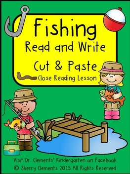 Preview of Summer Reading Comprehension Passage | Fishing | Fill in the Blank | Writing