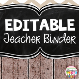 Editable Teacher Binder- Farmhouse Theme