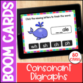 Consonant Digraphs Boom Cards - Digital Phonics Activities