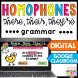 Homophones There, Their, They're with Google Classroom & T