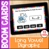 Long Vowel Digraphs Boom Cards - Digital Phonics Activities