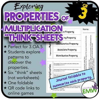 Properties of Multiplication Worksheets by Evil Math Wizard | TpT