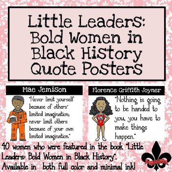 Preview of Little Leaders Bold Women Quote Posters--set of 40