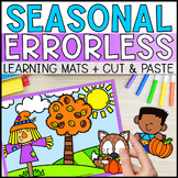 Errorless Learning Mats. Cut & Glue Practice. Seasons of t