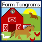 Farm Tangram Puzzles | 2D Shapes Math Center | Printable Tangrams