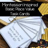 Montessori math: basic place value task cards (Golden Bead Work)