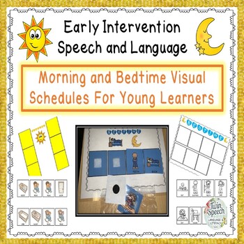 Preview of Morning and Bedtime Visual Schedules For Young Learners