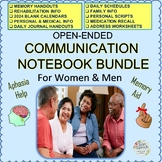 Communication Notebook BUNDLE:  Aphasia & Memory Loss Support for Men & Women