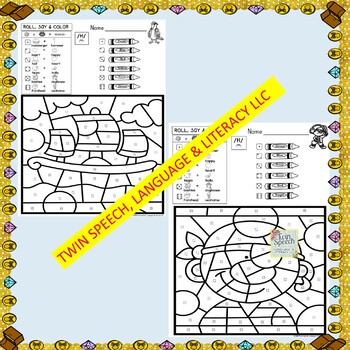 50% off new posting: PIRATE ARTICULATION & APRAXIA ROLL, SAY & COLOR