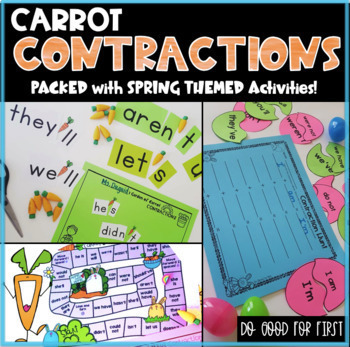 Preview of Carrot Contractions > Spring / Easter Themed Activities > Contraction Hunt