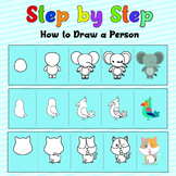 50 pages of kids fun, Step by Step How to Draw a Person