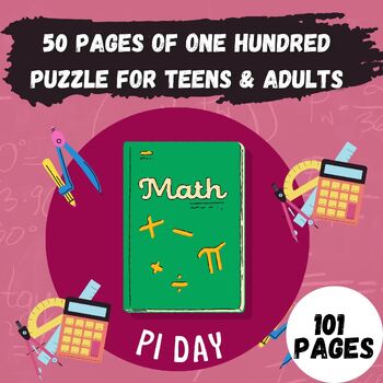 Preview of 50 pages of one hundred puzzle game for teens & adults