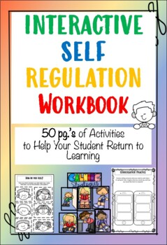 Preview of 50 pg. Interactive Self Regulation Workbook! 31 Activities- PBIS SEL SLP OT