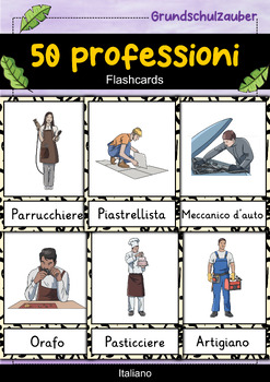 Preview of 50 professioni - schede illustrate per diverse professioni (Italiano)
