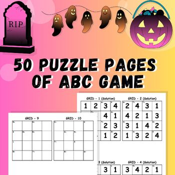 Preview of 50 puzzle pages of calcudoku game for teens & adults
