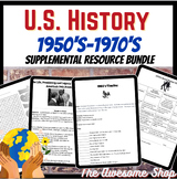 50's, 60's & 70's Supplemental Resources for American History