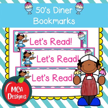 50's Diner Bookmarks  Teacher resources, Elementary reading