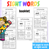 50 sight words booklet - High frequency words