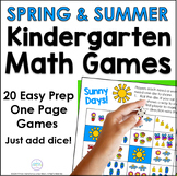 End of the Year No Prep Kindergarten Math Games - EOY Revi