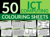 50 x Computers Coloring Colouring Sheets Starter Settler C