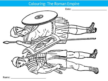 Download 50 x The Roman Empire Coloring Colouring Sheets Keyword Starter Settler History