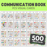 Preview of 500 Communication cards starter kit Aided-Language Cue Cards Autism Non Verbal