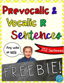 Preview of Prevocalic and Vocalic /r/ Sentences