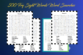 500 Fry Sight Words Word Searches For 6th ,7th, 8th, 9th, 