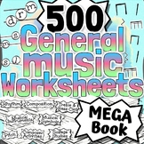 500 General Music Worksheets | Tests, Quizzes, Homework, C