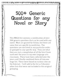 500+ Generic Questions for any Novel or Story
