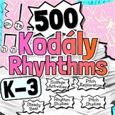 500 Kodály Rhythm Exercises | Year Long Rhythm Activities Bundle