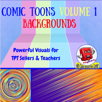 Preview of 500 Plus BACKGROUNDS BY COMIC TOONS VOLUME 1: TPT Sellers / Creators / Teachers