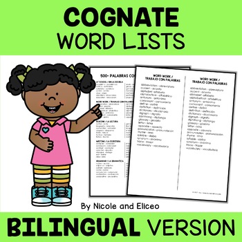 Preview of Spanish Cognate Lists