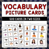 500 Vocabulary Photo Cards in Two Sizes