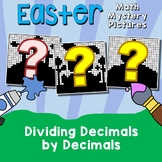 Long Division With Decimals Worksheets Easter Math Colorin