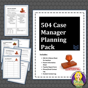 Preview of 504 Case Manager Planning Pack