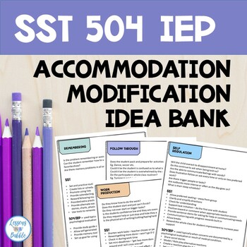 Preview of 504 | IEP Accommodation Modification Guide