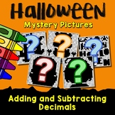 Adding And Subtracting Decimals Halloween Color By Number 