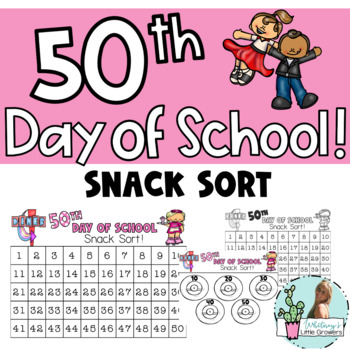 Preview of 50th DAY of School! 50 Snack Sort!