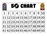 50th Day Number Chart Fill-In