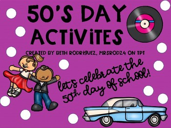 Preview of 50th Day of School Activities!
