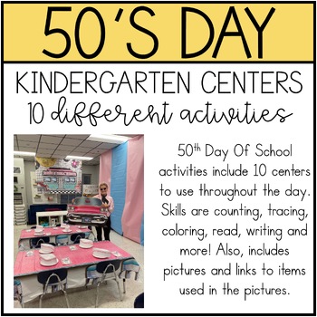Preview of 50th Day of School Kindergarten