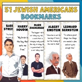 51 Famous Jewish Americans Bookmarks Jewish American Herit